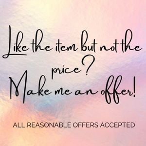 All reasonable offers accepted!